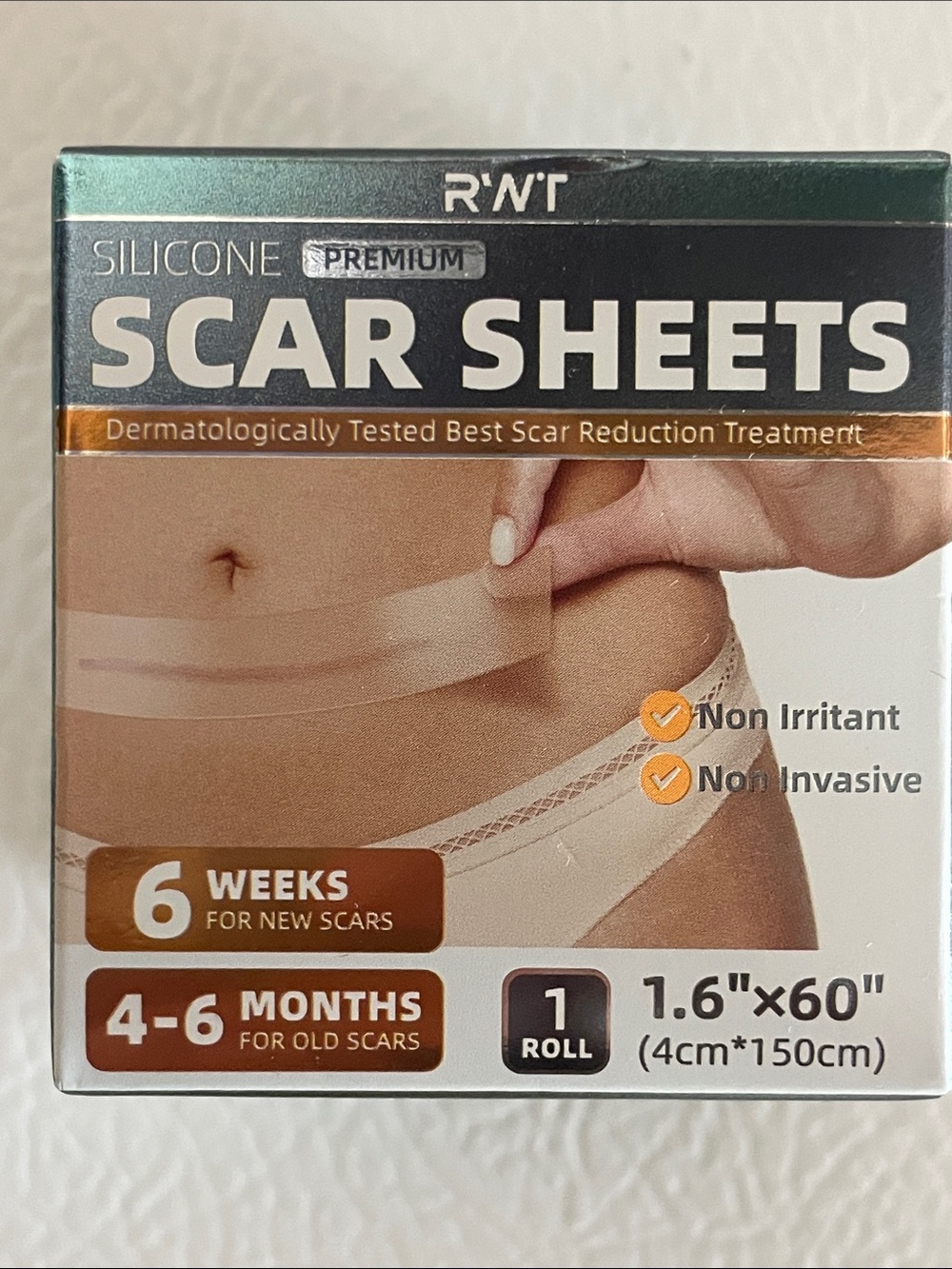 Silicone Premium Scar Sheets. Non Irritant. Non Invasive.